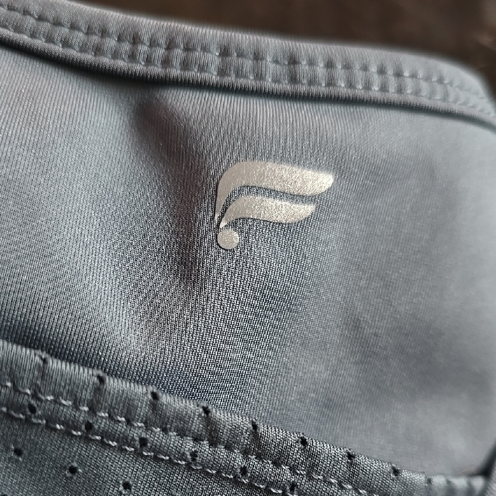 Fabletics Slate Blue Racerback Sports Bra - Picture 2 of 4